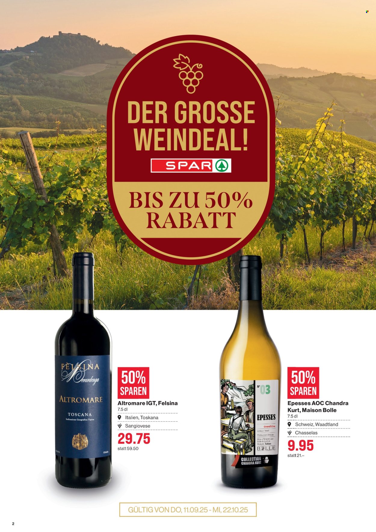 Volantino SPAR - 11.9.2025 - 17.9.2025. Pagina 2. Pagina 2