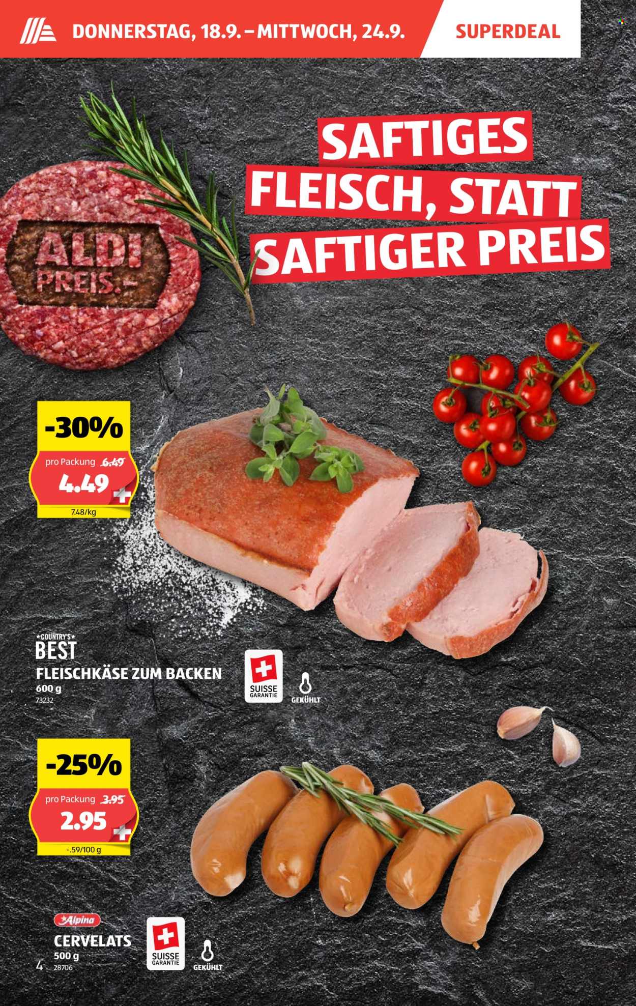 Volantino Aldi - 18.9.2025 - 24.9.2025. Pagina 4. Pagina 4