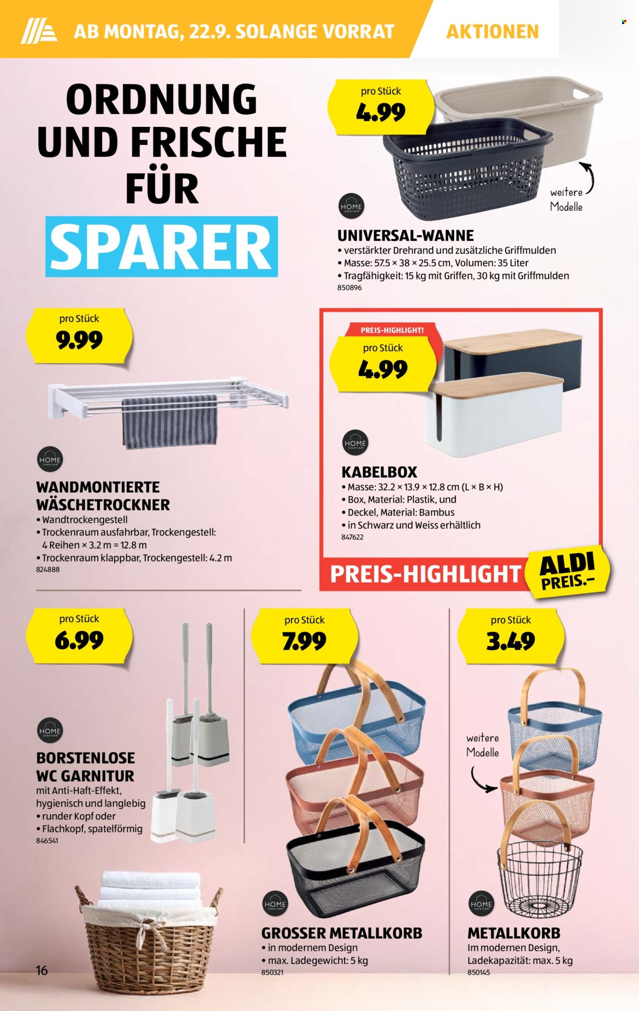 Volantino Aldi - 18.9.2025 - 24.9.2025. Pagina 16. Pagina 16