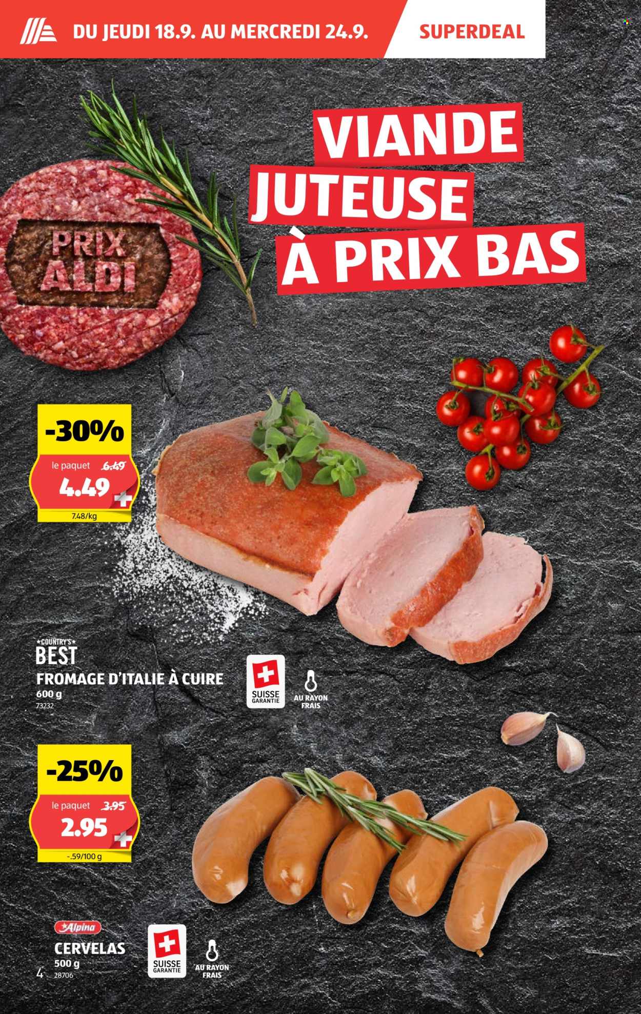 Volantino Aldi - 18.9.2025 - 24.9.2025. Pagina 4. Pagina 4
