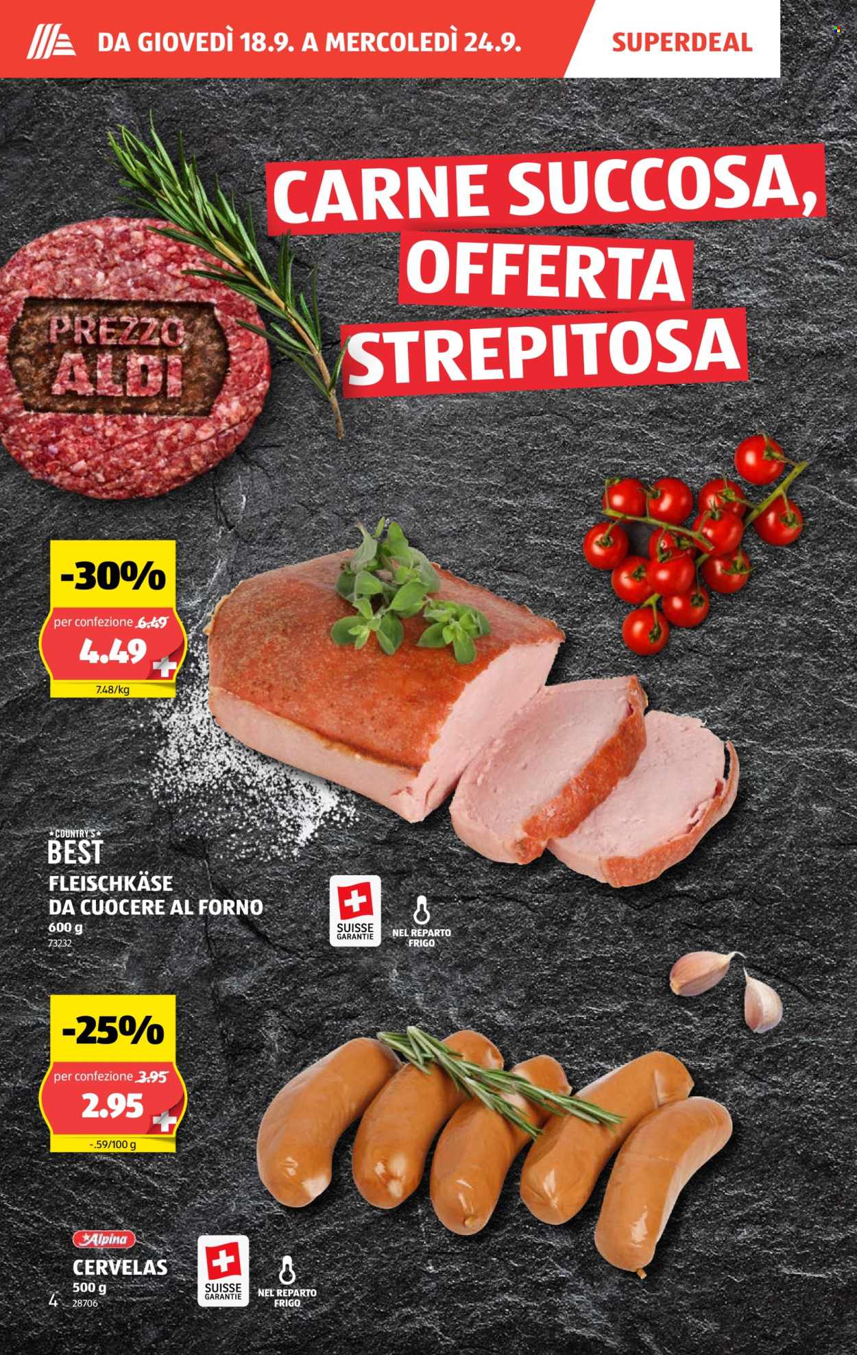 Volantino Aldi - 18.9.2025 - 24.9.2025. Pagina 4. Pagina 4