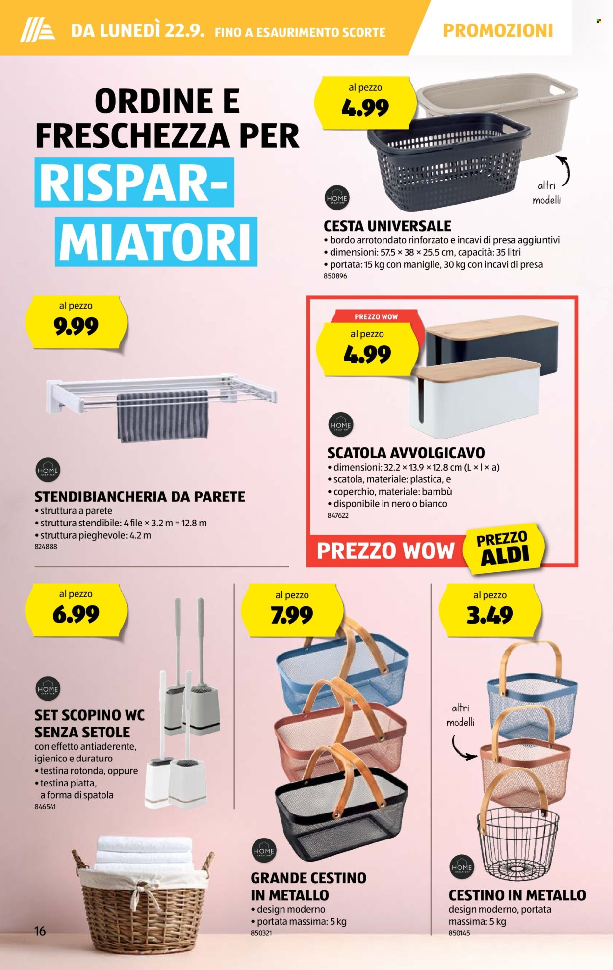 Volantino Aldi - 18.9.2025 - 24.9.2025. Pagina 16. Pagina 16