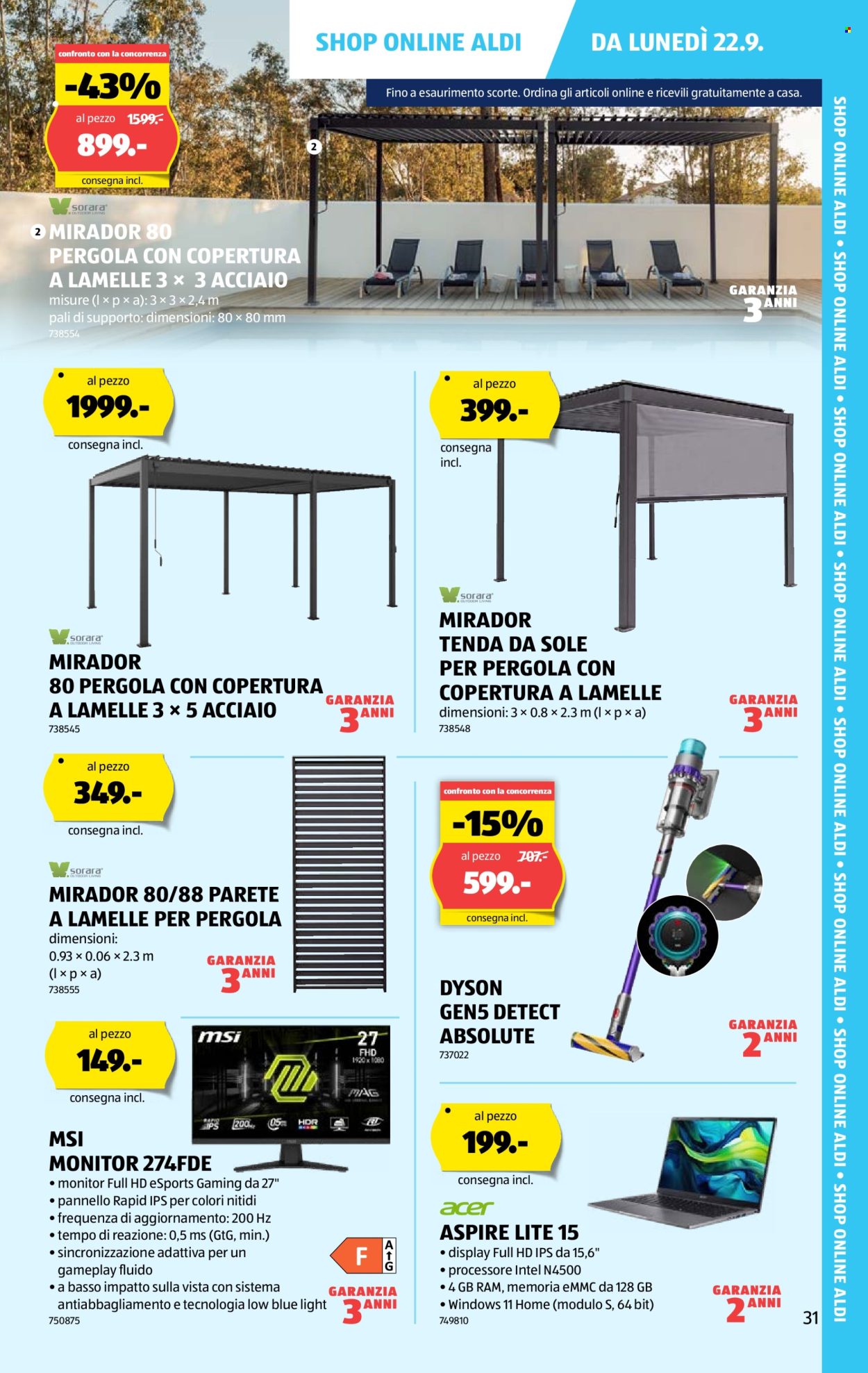 Volantino Aldi - 18.9.2025 - 24.9.2025. Pagina 31. Pagina 31