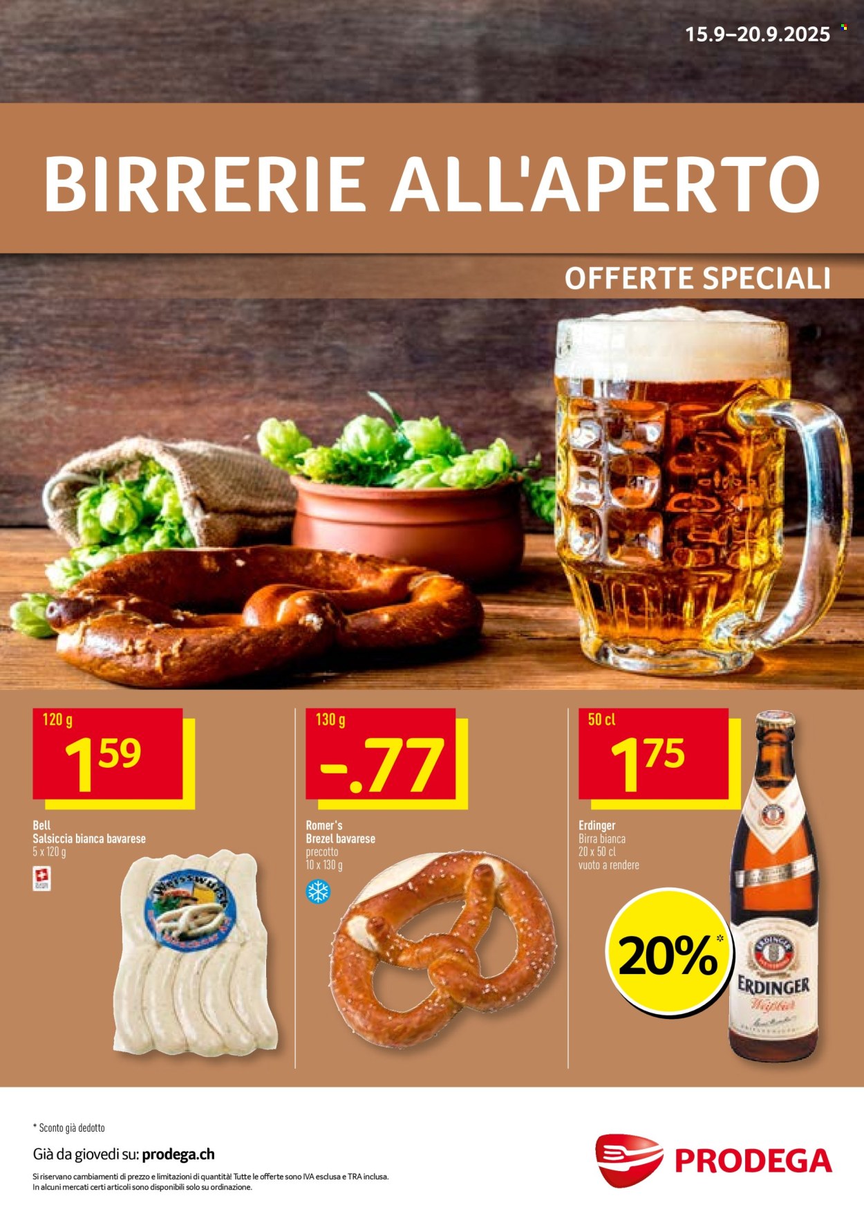 Volantino Prodega - 15.9.2025 - 20.9.2025. Pagina 1. Pagina 1