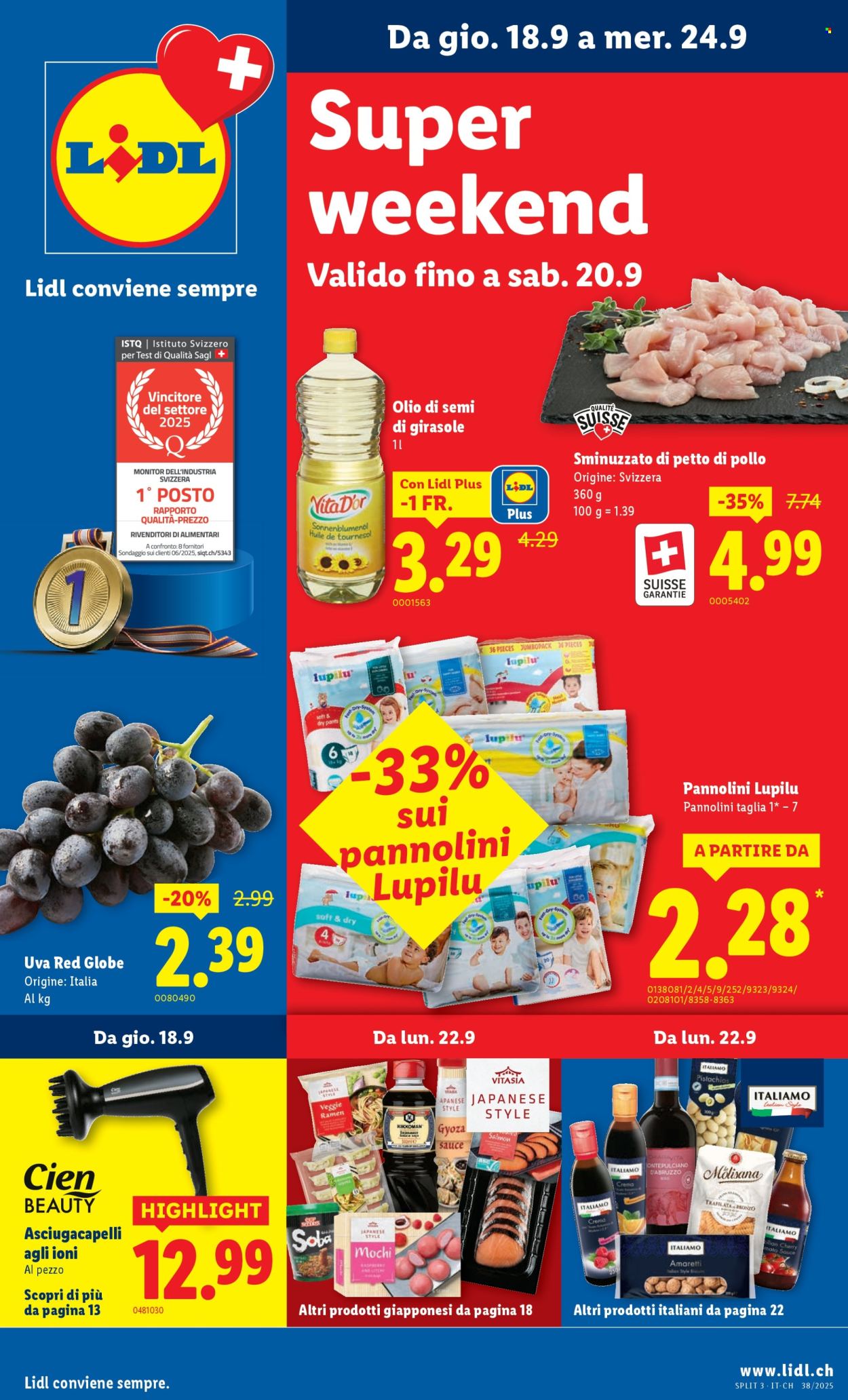 Volantino Lidl - 18.9.2025 - 24.9.2025. Pagina 1. Pagina 1