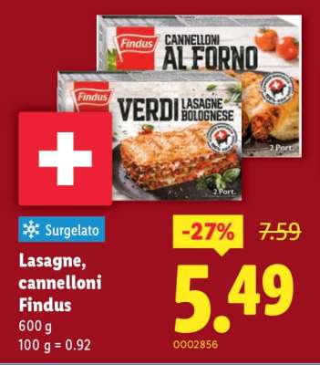 Lasagne/​cannelloni Findus