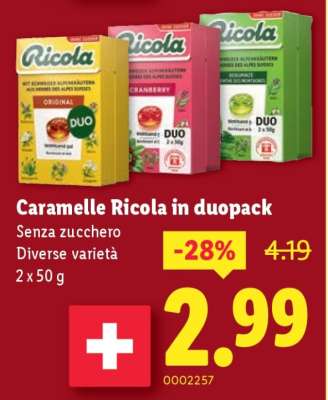 Caramelle Ricola in duopack