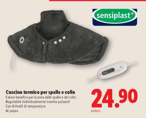Cuscino termico per spalle e collo