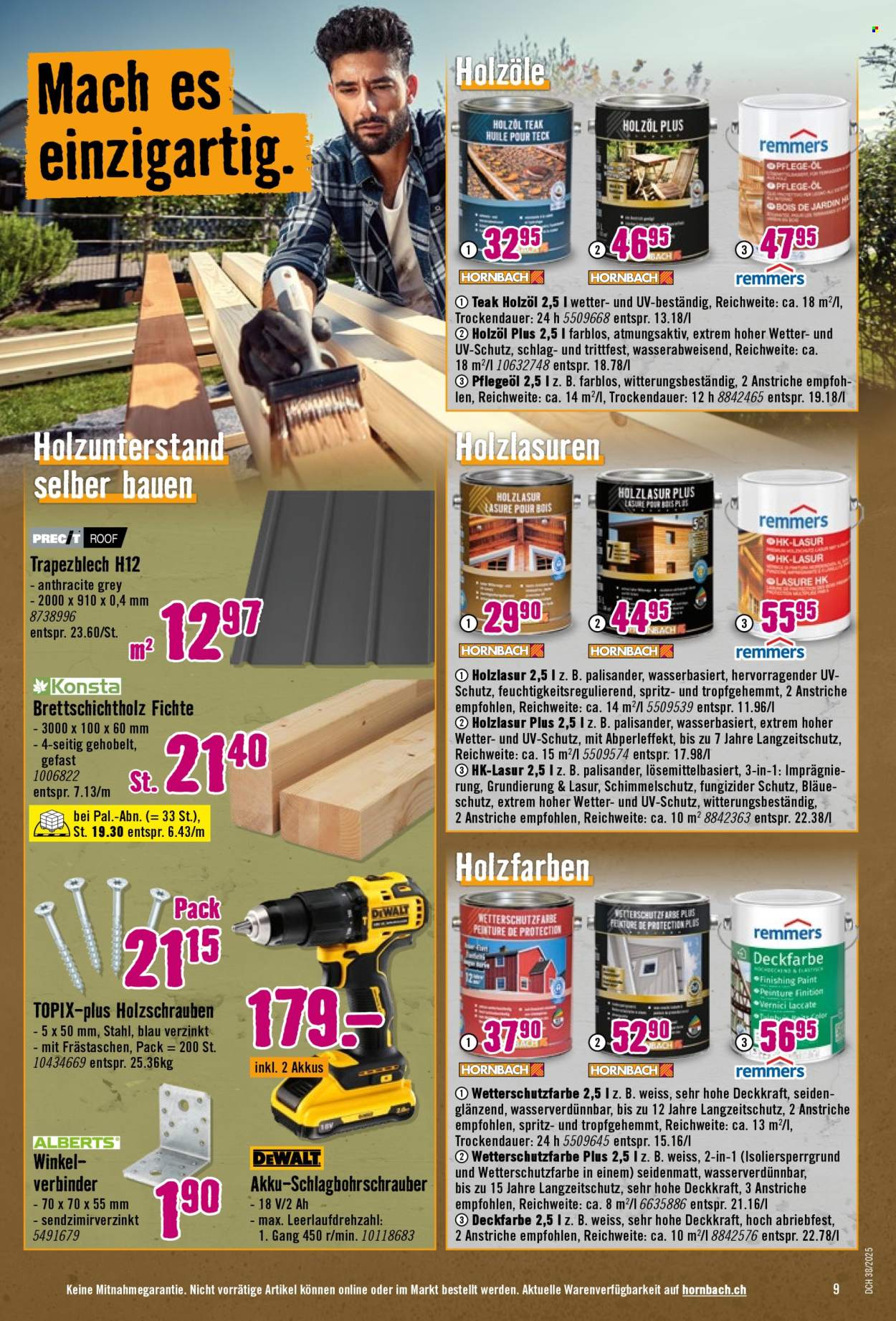 Volantino Hornbach - 16.9.2025 - 13.10.2025. Pagina 9. Pagina 9