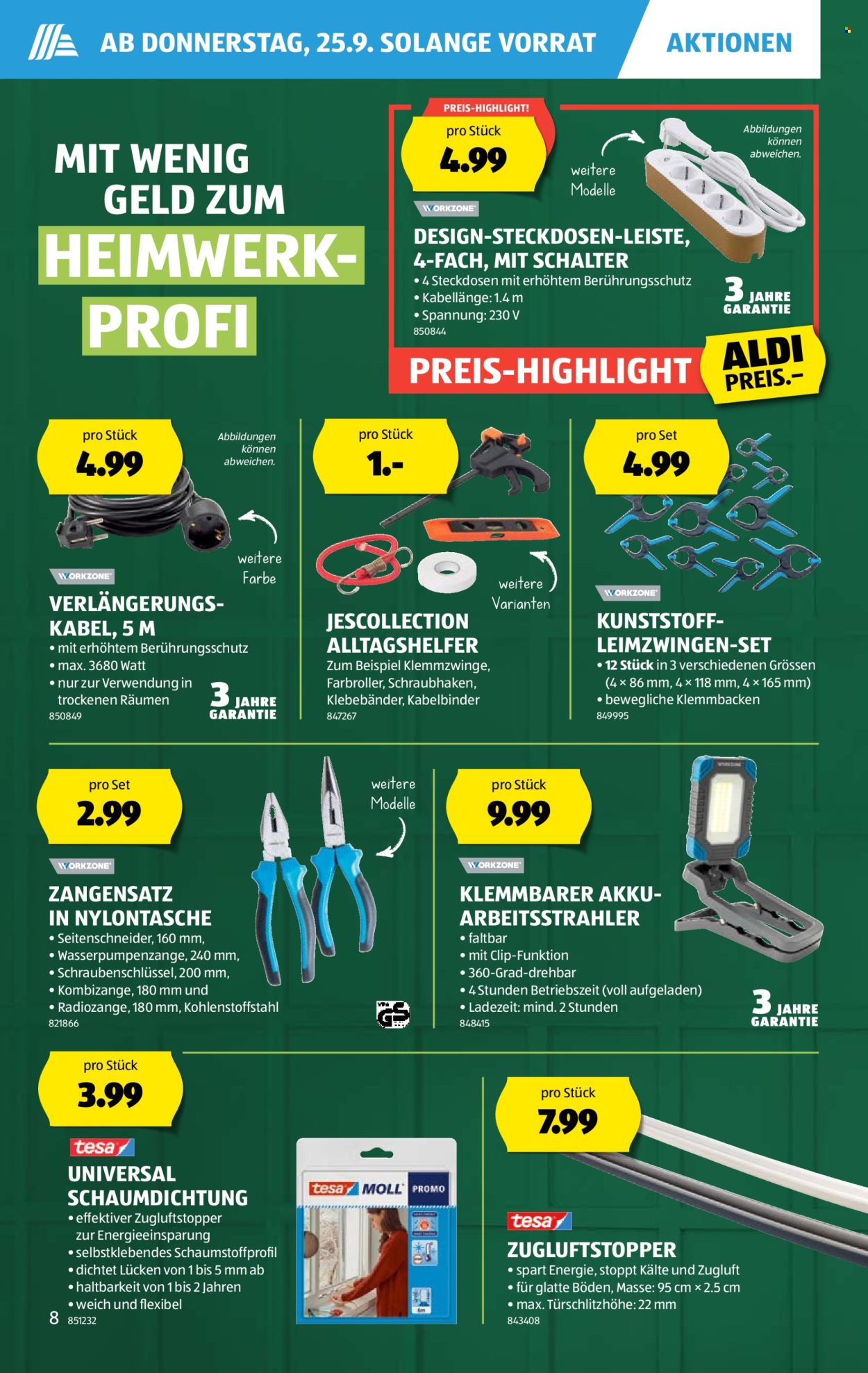 Volantino Aldi - 25.9.2025 - 1.10.2025. Pagina 8. Pagina 8