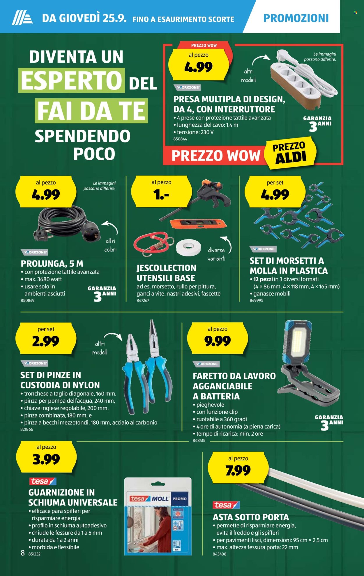 Volantino Aldi - 25.9.2025 - 1.10.2025. Pagina 8. Pagina 8