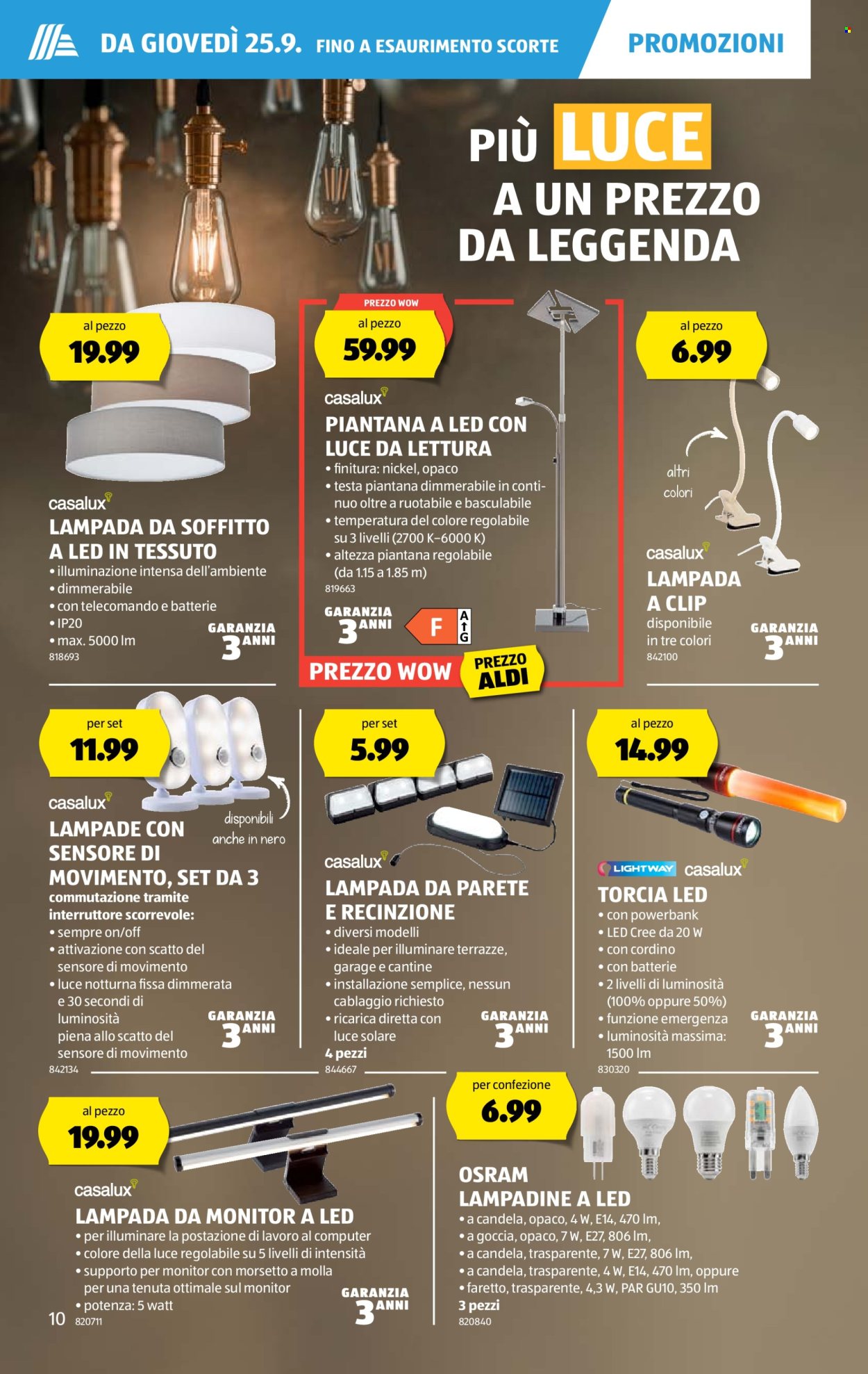 Volantino Aldi - 25.9.2025 - 1.10.2025. Pagina 10. Pagina 10