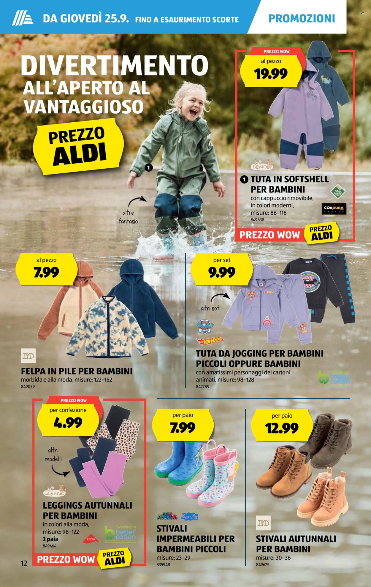 Volantino Aldi - 25.9.2025 - 1.10.2025. Pagina 12. Pagina 12