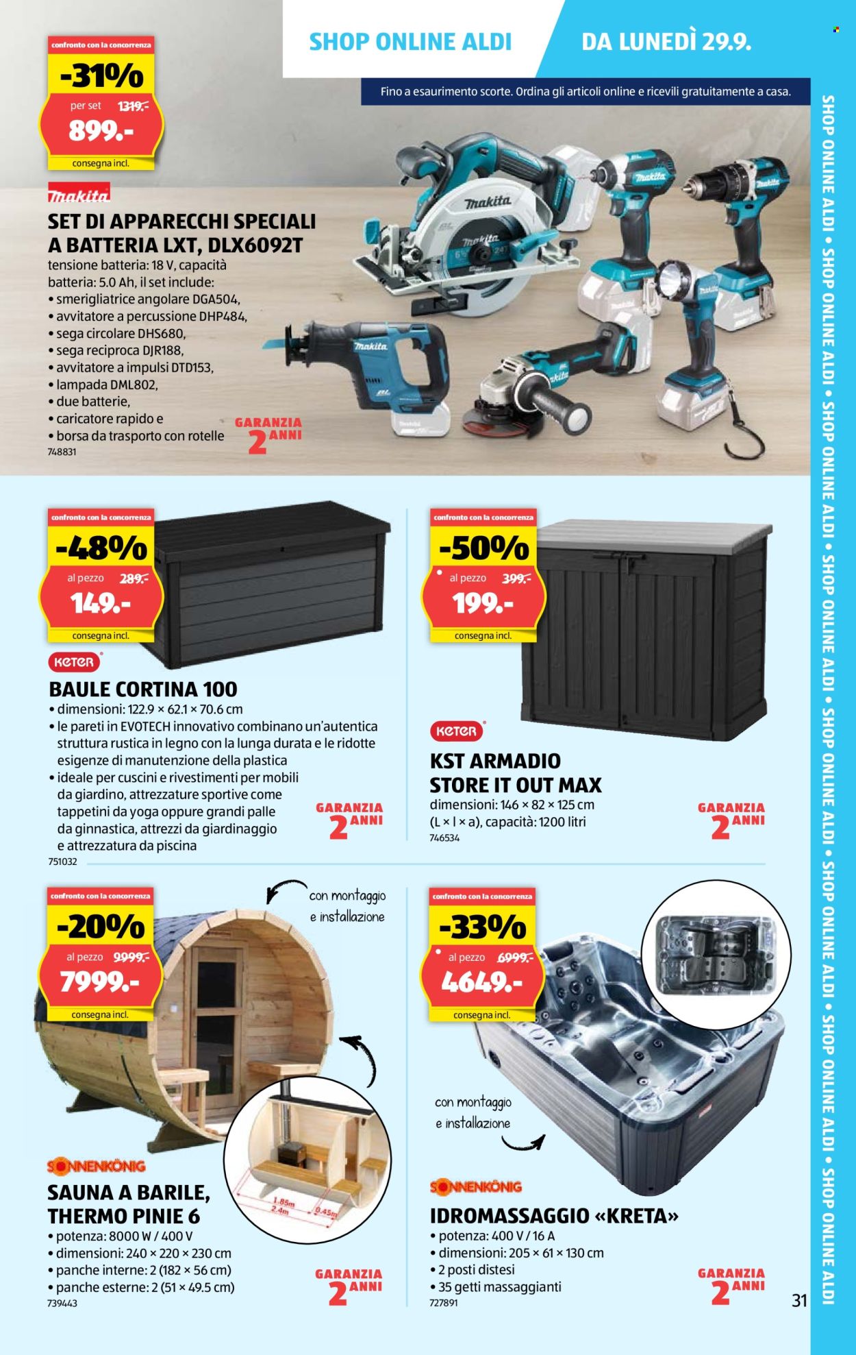 Volantino Aldi - 25.9.2025 - 1.10.2025. Pagina 31. Pagina 31