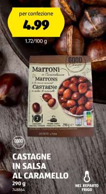 CASTAGNE IN SALSA AL CARAMELLO