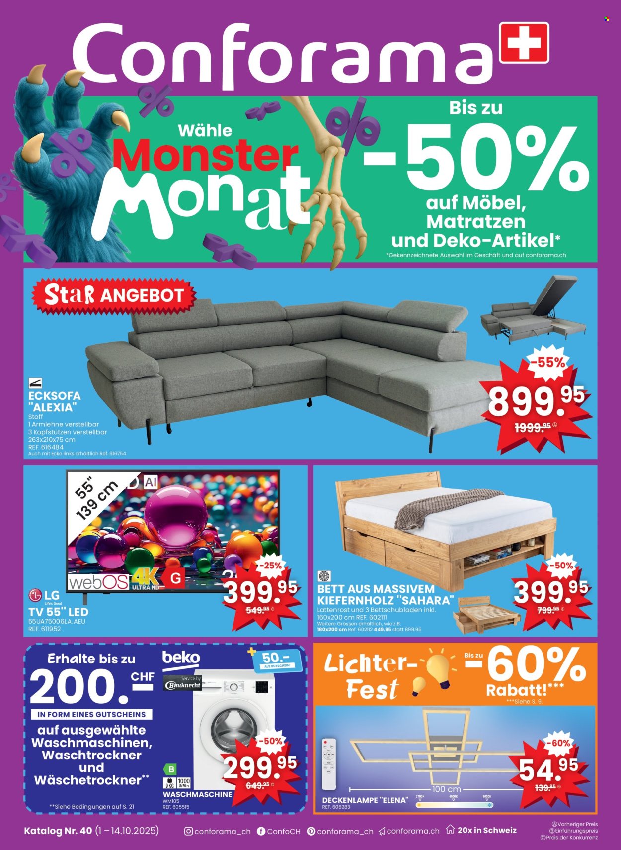 Volantino Conforama - 1.10.2025 - 14.10.2025. Pagina 1. Pagina 1