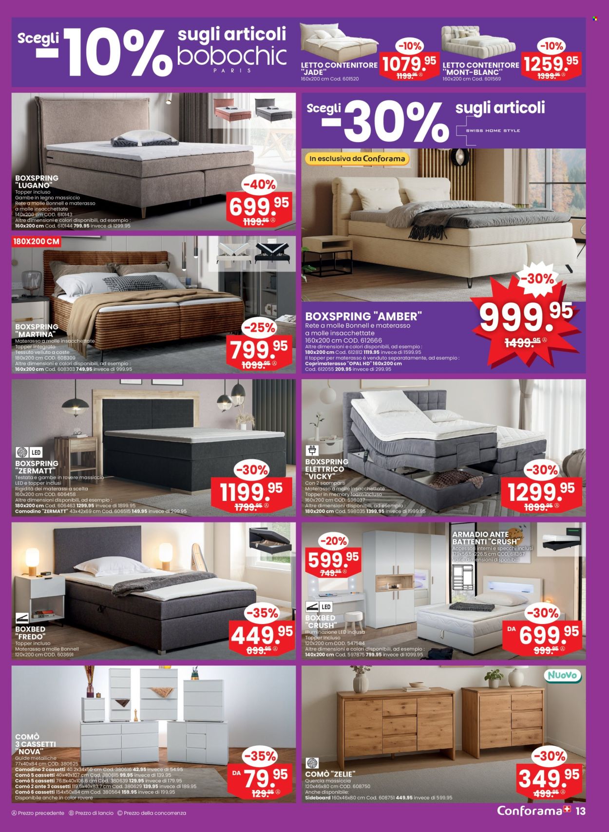 Volantino Conforama - 1.10.2025 - 14.10.2025. Pagina 13. Pagina 13