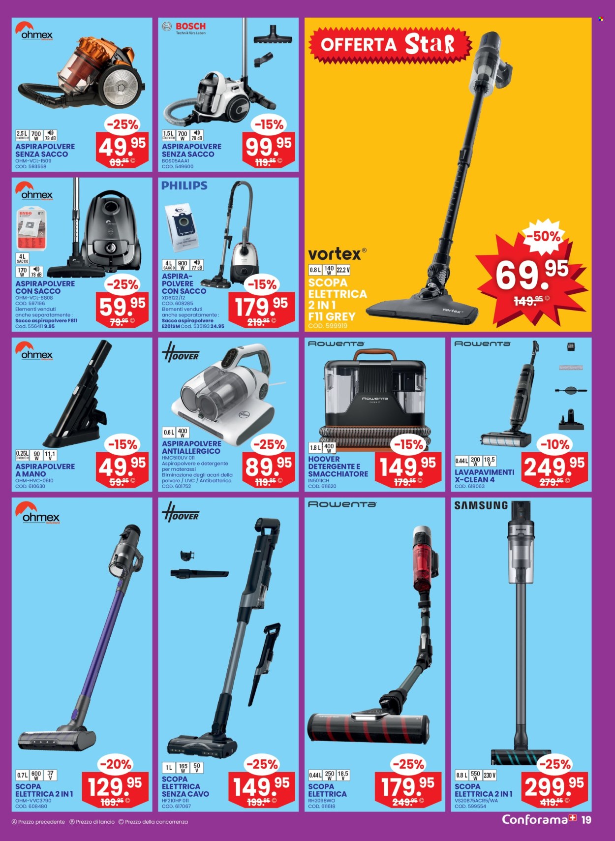 Volantino Conforama - 1.10.2025 - 14.10.2025. Pagina 19. Pagina 19