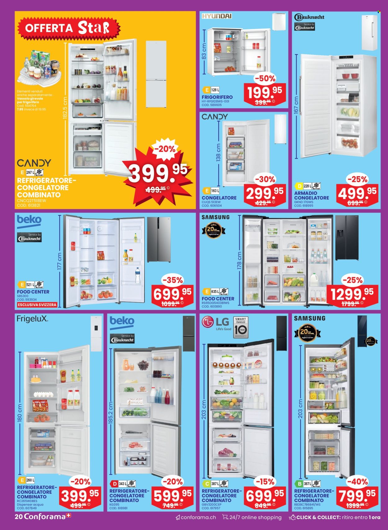 Volantino Conforama - 1.10.2025 - 14.10.2025. Pagina 20. Pagina 20