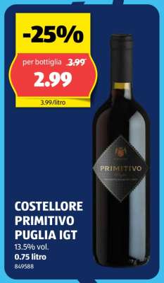 COSTELLORE PRIMITIVO PUGLIA IGT