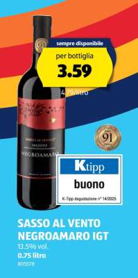 SASSO AL VENTO NEGROAMARO IGT