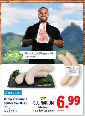 Olma Bratwurst IGP di San Gallo