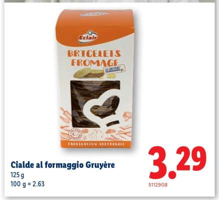 Cialde al formaggio Gruyère