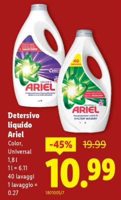 Detersivo liquido Ariel