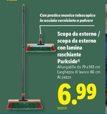 Scopa da esterno / scopa da esterno con lamina raschiante Parkside®