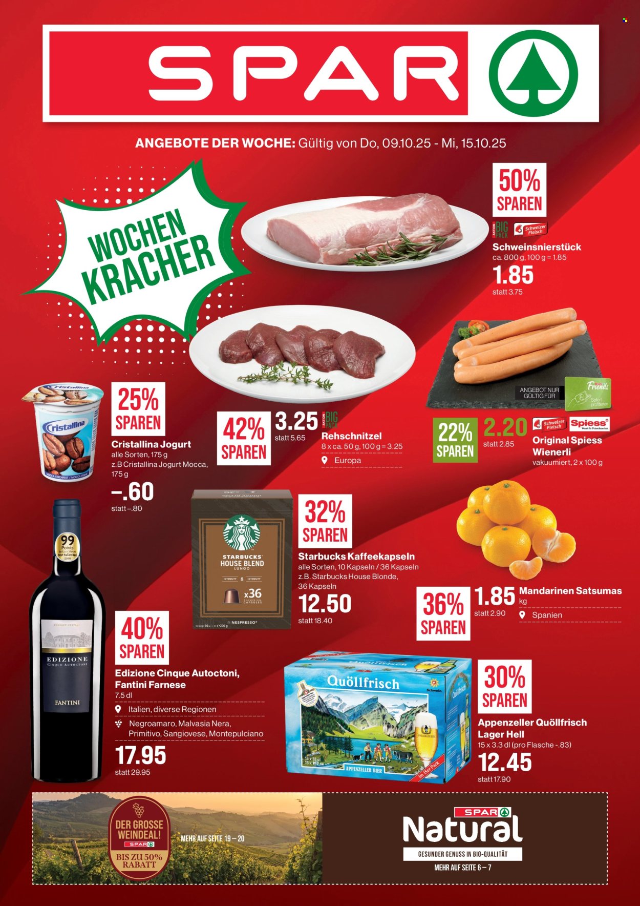 Volantino SPAR - 9.10.2025 - 15.10.2025. Pagina 1. Pagina 1