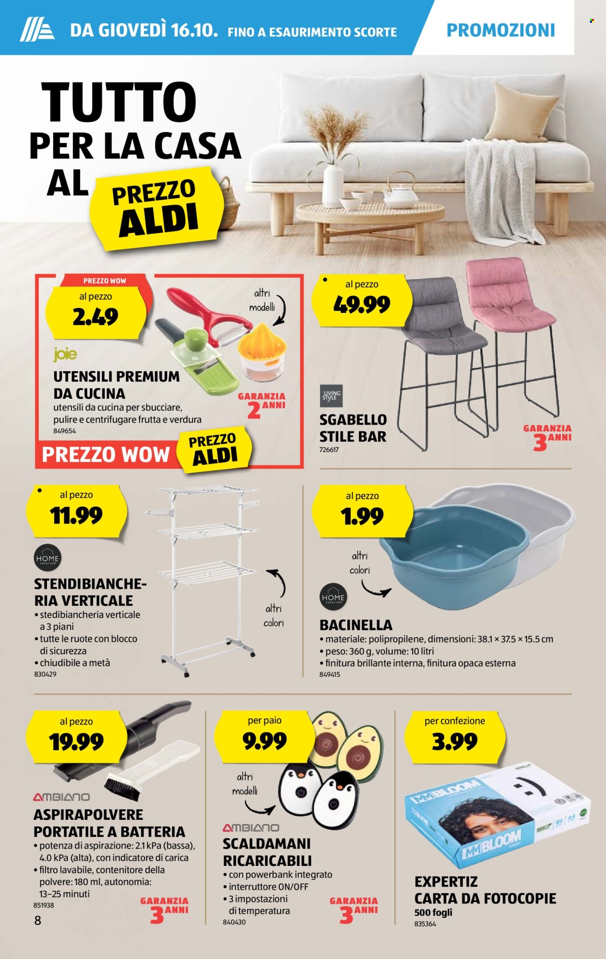 Volantino Aldi - 16.10.2025 - 22.10.2025. Pagina 8. Pagina 8