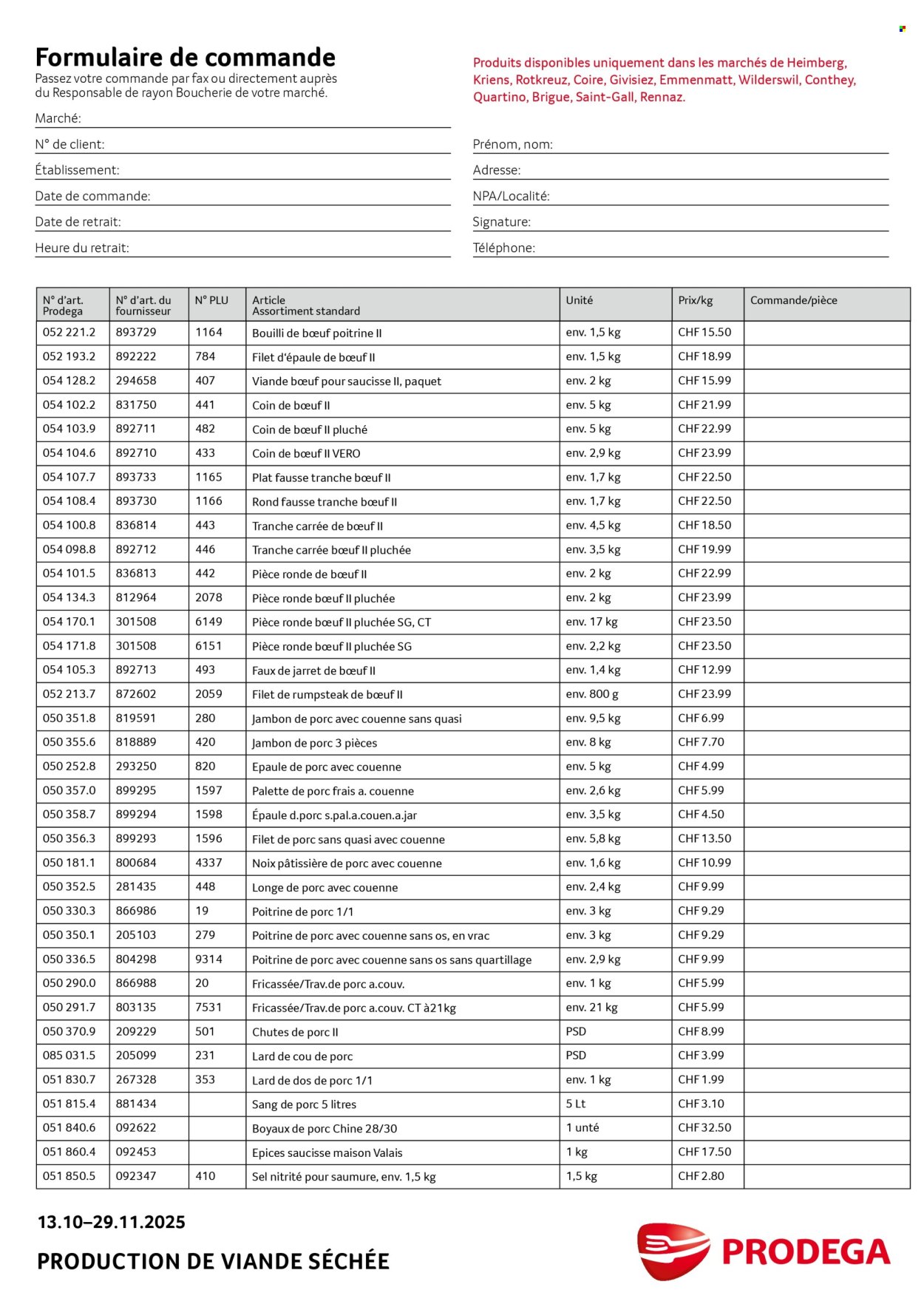Volantino Prodega - 13.10.2025 - 29.11.2025. Pagina 4. Pagina 4