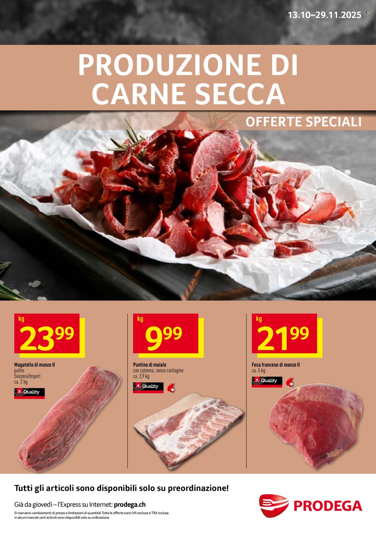 Volantino Prodega - 13.10.2025 - 29.11.2025. Pagina 1. Pagina 1