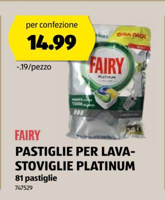 FAIRY PASTIGLIE PER LAVASTOVIGLIE PLATINUM
