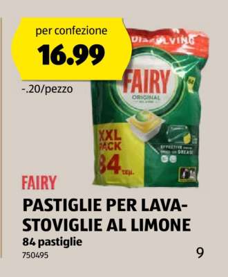 FAIRY PASTIGLIE PER LAVASTOVIGLIE AL LIMONE