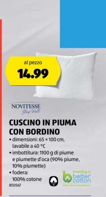 CUSCINO IN PIUMA CON BORDINO