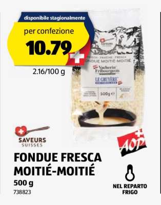 Fondue fresca moitié-moitié