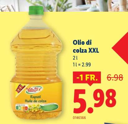 Olio di colza XXL