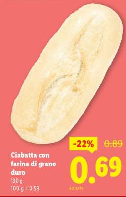 Ciabatta con farina di grano duro