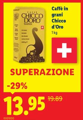 Caffè in grani Chicco d’Oro