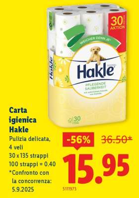 Carta igienica Hakle