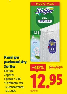 Panni per pavimenti dry Swiffer