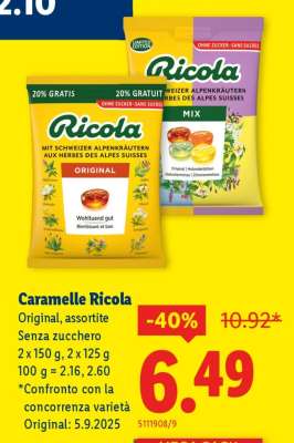 Caramelle Ricola