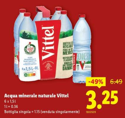 Acqua minerale naturale Vittel