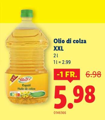 Olio di colza XXL