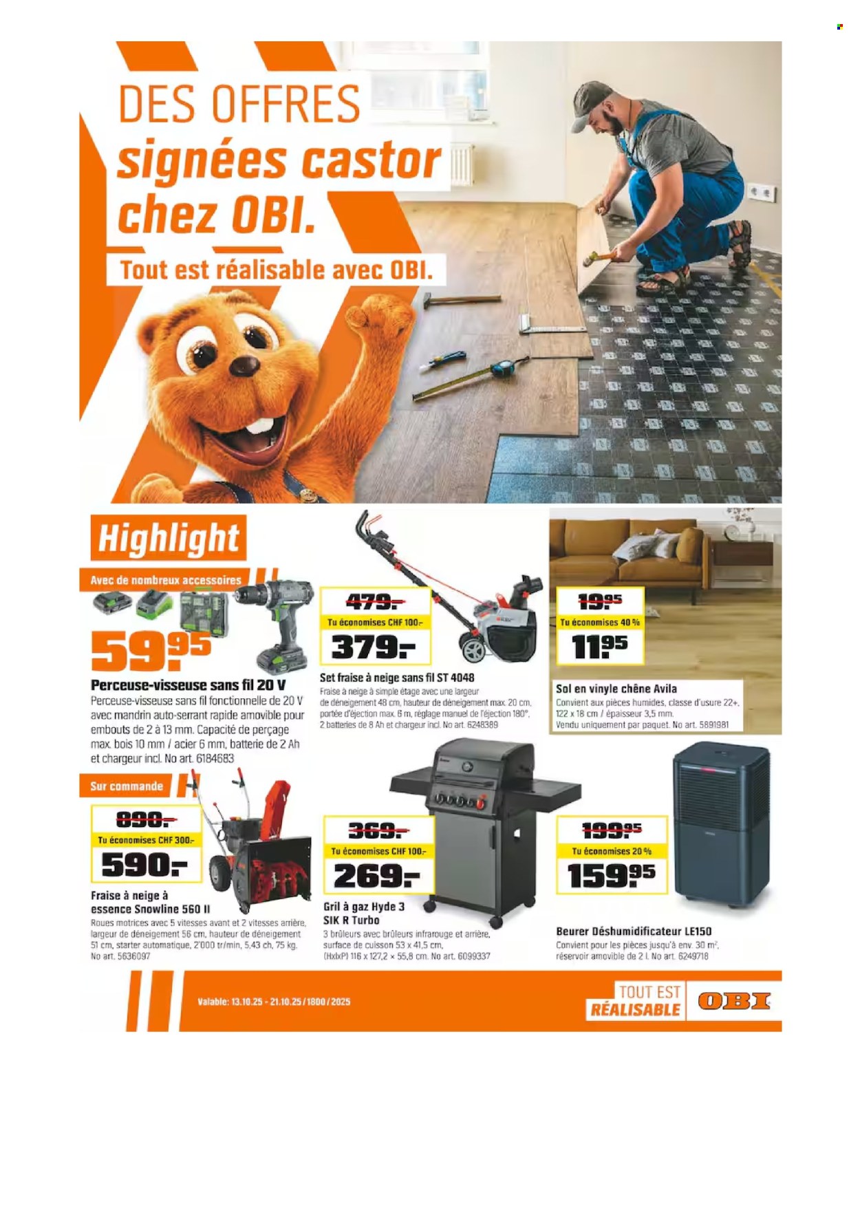 Volantino OBI - 13.10.2025 - 21.10.2025. Pagina 1. Pagina 1