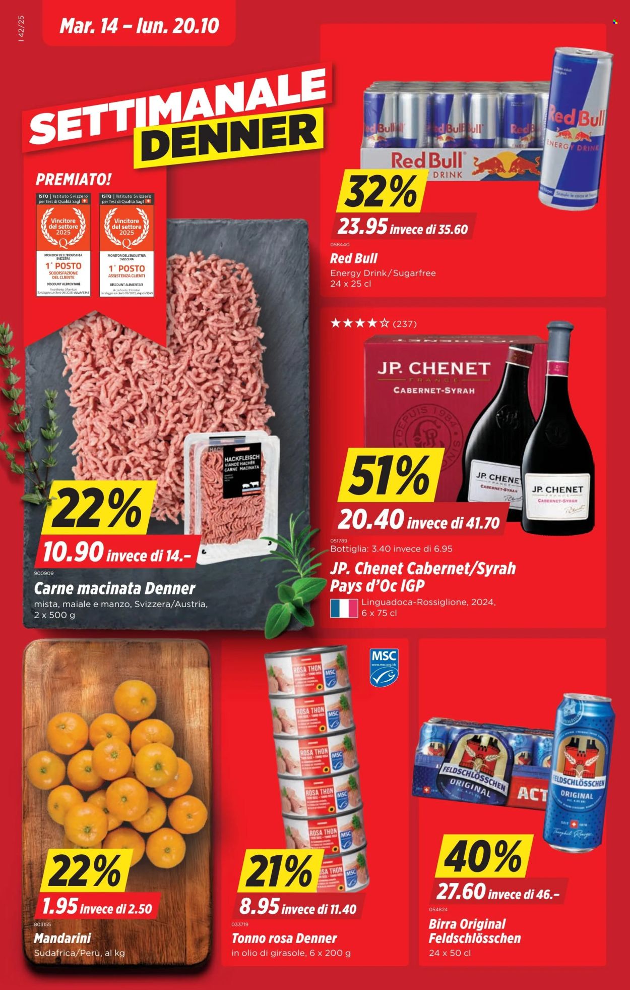 Volantino Denner - 14.10.2025 - 20.10.2025. Pagina 1. Pagina 1