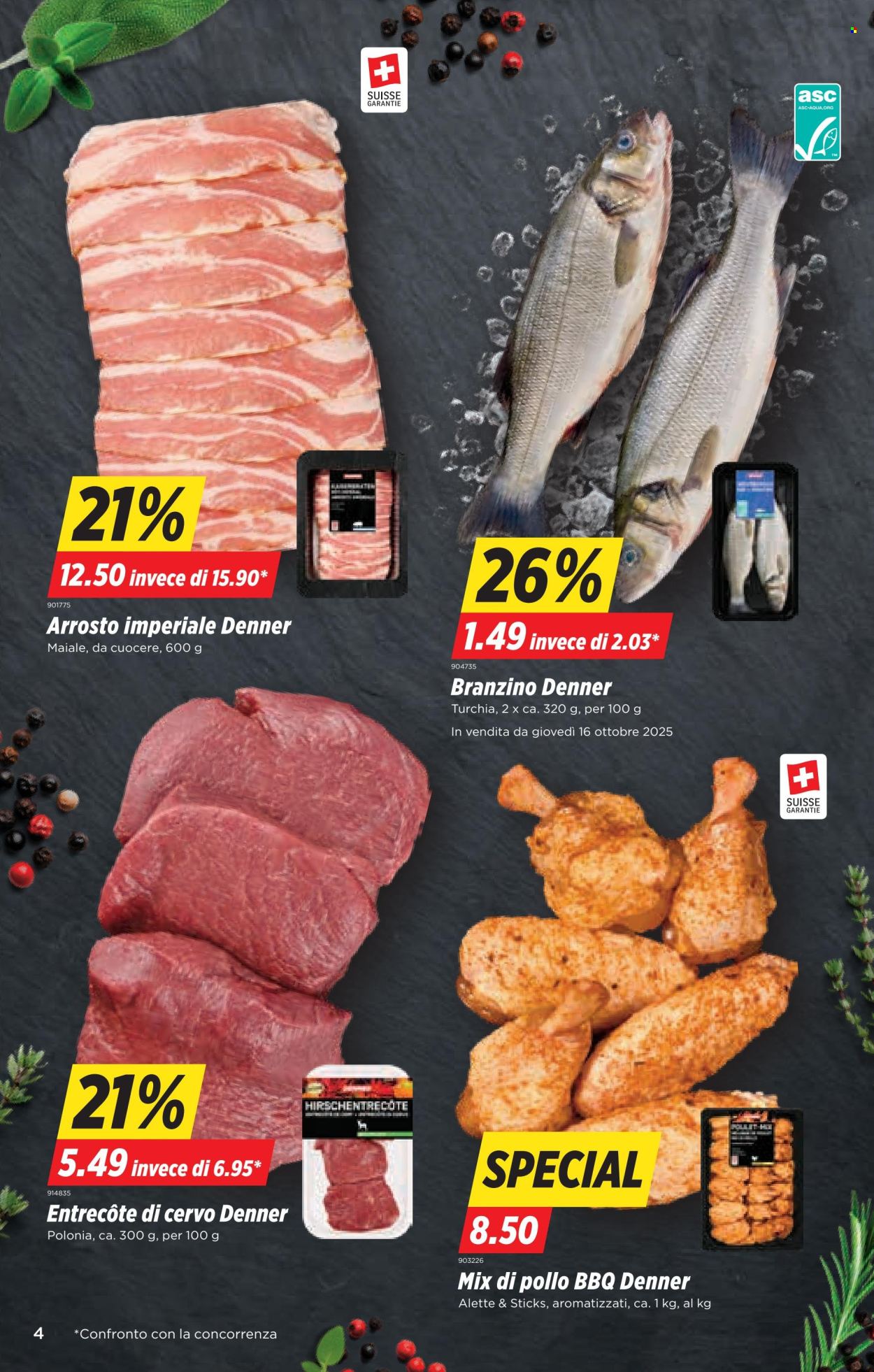 Volantino Denner - 14.10.2025 - 20.10.2025. Pagina 4. Pagina 4
