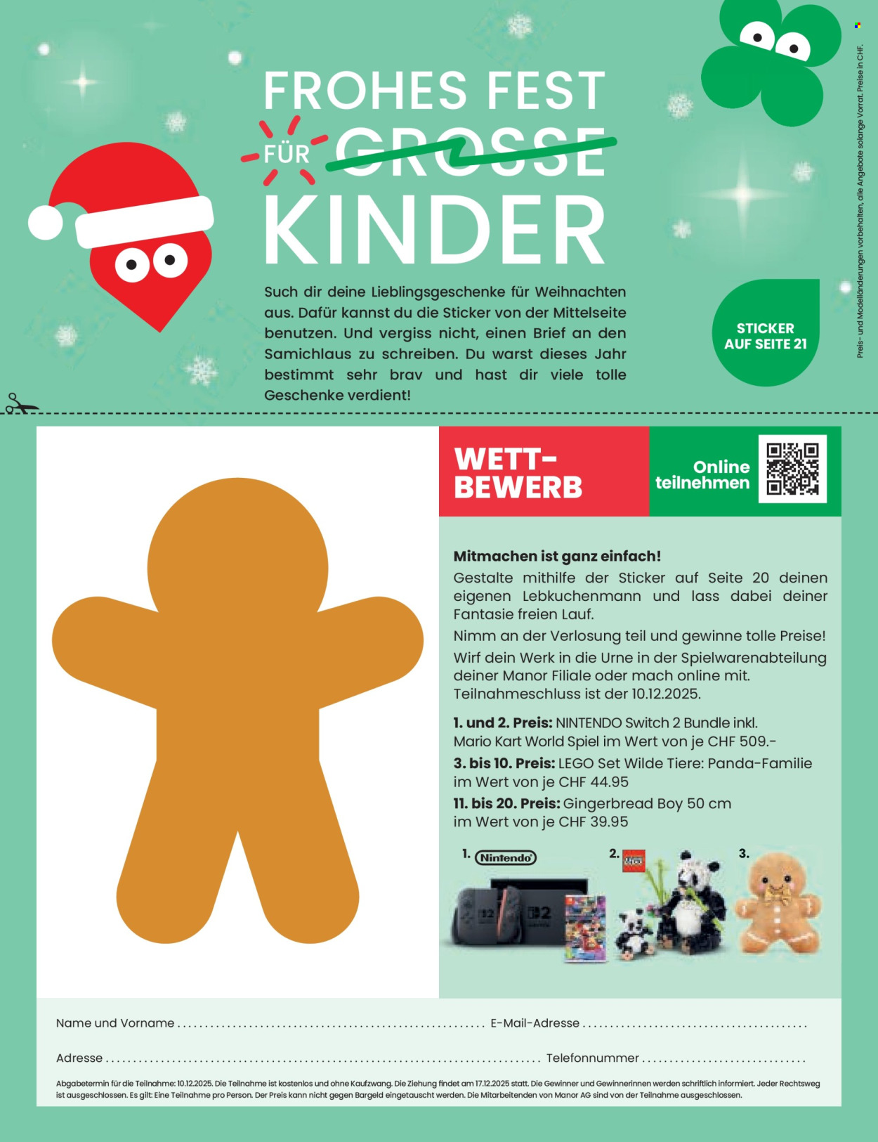 Volantino Manor - 13.10.2025 - 24.12.2025. Pagina 2. Pagina 2