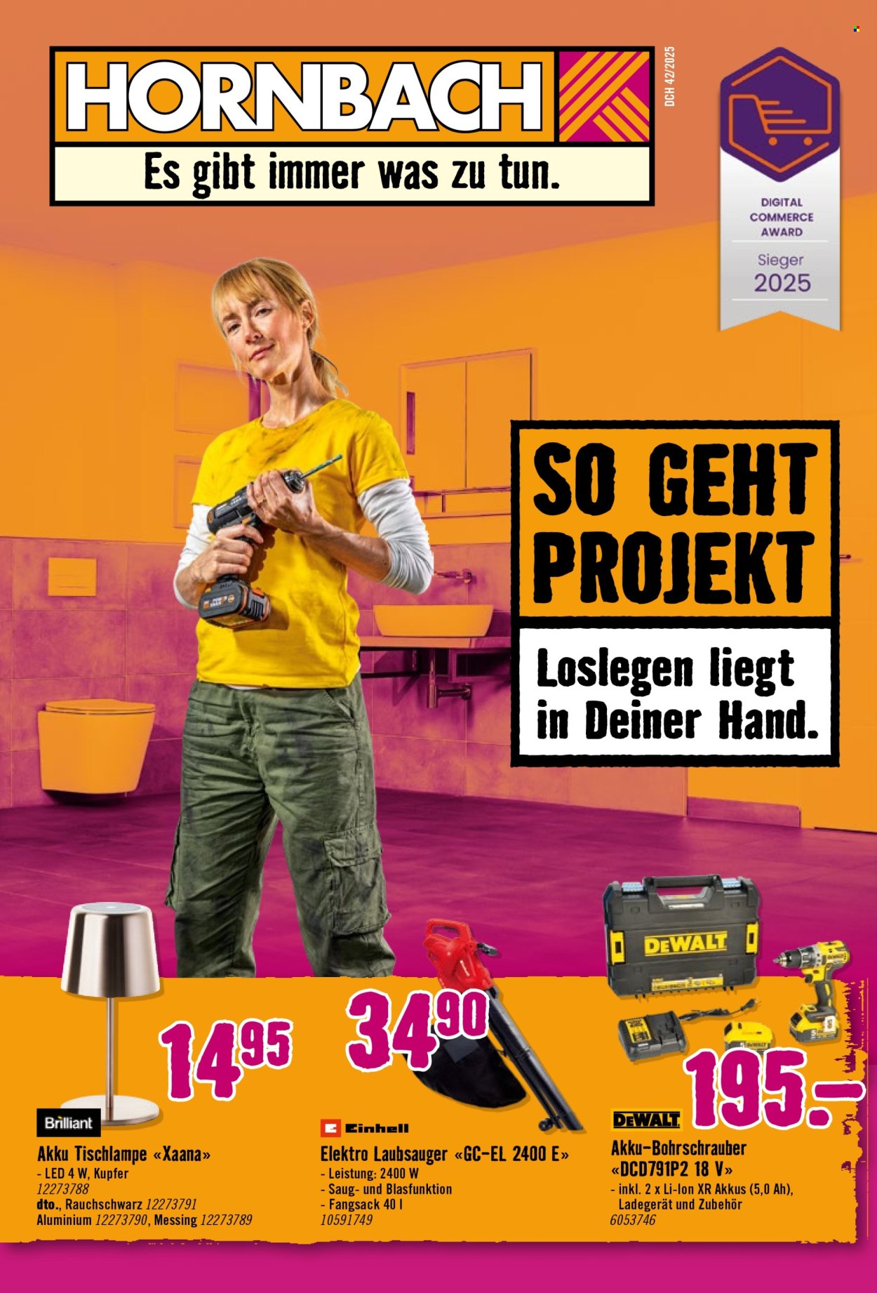 Volantino Hornbach - 14.10.2025 - 10.11.2025. Pagina 1. Pagina 1